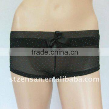 MESH HIPSTER WITH POLKA DOT UNDERWEAR