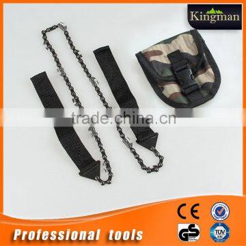 Outdoor Compact survival Chainsaw with pouch and colorful handle