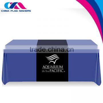 custom trade show exhibition 300d polyester table throw