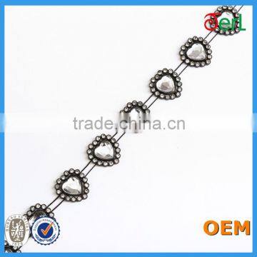 cheap wholesale plastic string chain rhinestone trimming