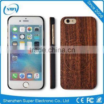 Wholesale Shockproof Laser Wooden Case for iPhone 6, Custom Hard PC Case for iPhone 6s