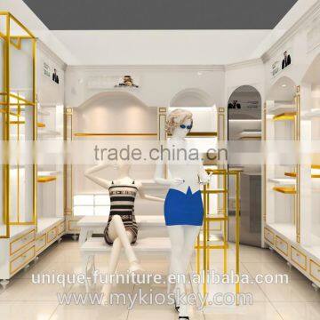 Luxury clothes shop display racks for clothes shop