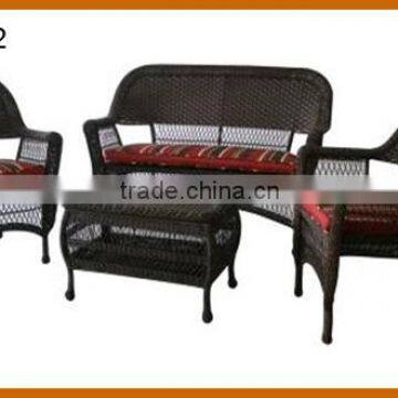 Wicker Sofa Chair Set 4PCS Rattan Furniture