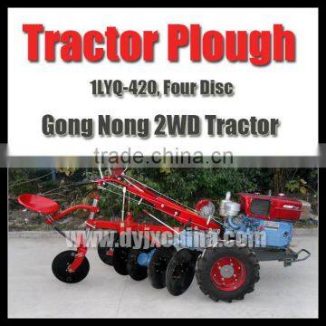 Farm Equipment Plough, 4 Disc Plough for Small Tractor