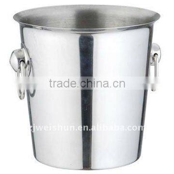 stainless steel ice bucket with hands