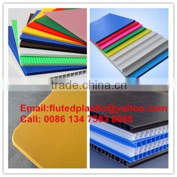 PP corrugated decorative plastic floor covering sheets