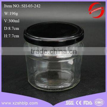 300ml glass honey jar with tin lid