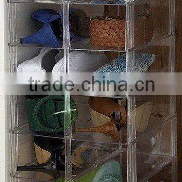 acrylic drawer case for shoe