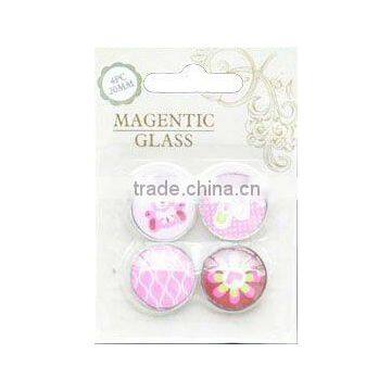 promotional glass magnet fridge magnet crystal glass magnet