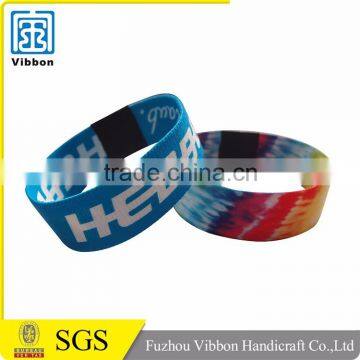 Fashion design competitive price polyester cloth wristband