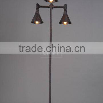 Vintage Retro Water Pipe Floor Lamp Industrial Metallic Floor Light