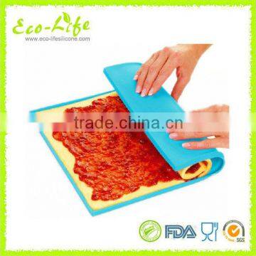 New Grilled Green Rectangular Shape Silicone Swiss Cake Mat Chocolate Rolls Sushi Mold Pizza Baking Pan Dough Roller For Baking photo-2