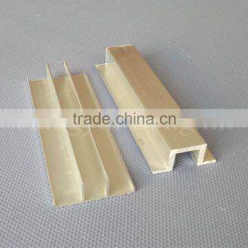 silvery anodizing auminum solar panel bracket profile
