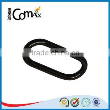 Fashion Bag and Handbag Black Metal Oval Ring photo-6