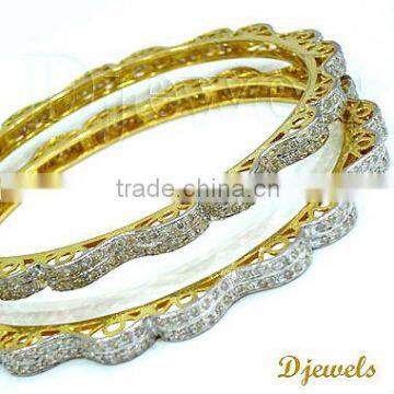 Diamond Gold Bangles, Diamond Bangles, Bangles Jewelry