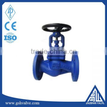 DIN A216 WCB bellows seal globe valve