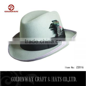 women cheap factory Clothing accessories Wool Felt Fashion Fedora Hat