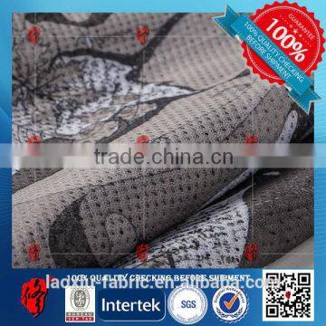 100 poly mesh circle printing floral for lining cloth fabric