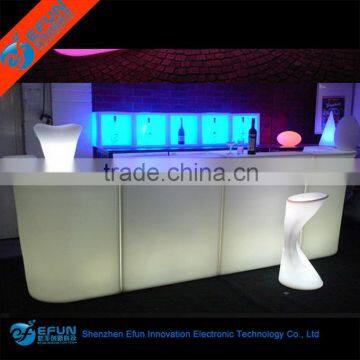 modern rgb color bar/pub counter for sale,portable led restaurant bar counter