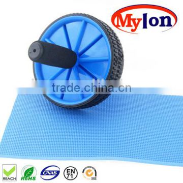 Ab wheel exercise power roller wheel with thick mat