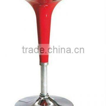 Modern Red High Gloss Round Bar table