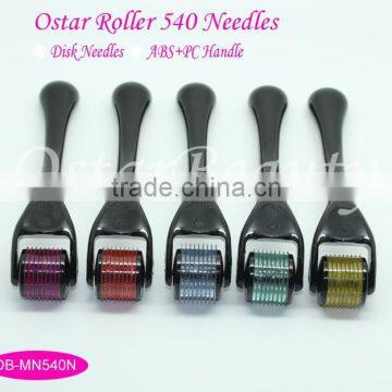 Derma Roller System 540 Needles Dermaroller Skinroller Beauty 0.25mm Roller Derma Rolling System OB-MN 540 Skin Roller For Face
