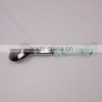 Green Crystal Handle 9Pcs Stainless Steel Flatware Set photo-6