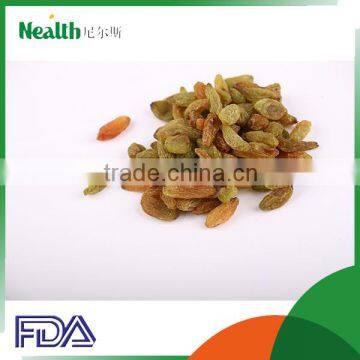 High quality best sell dried fruit chips green raisin fruit