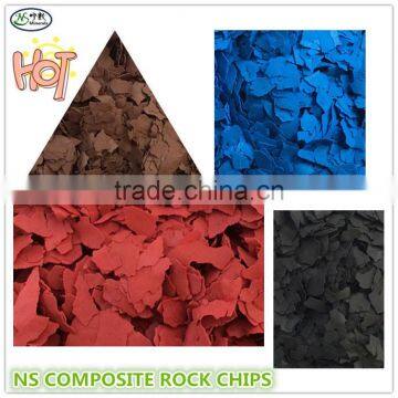 Decorative Polymer Floor Color Rock Chips for Sale