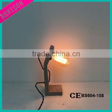 antique country cement table light led standing mini desk cheap concrete light vintage indoor floor decorative lighting