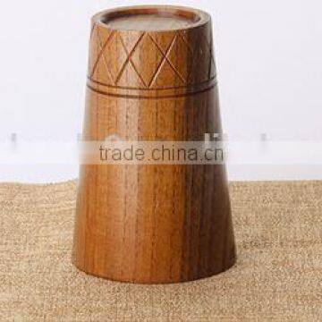 Wooden Cylinder Shaped Tea Mugs photo-2