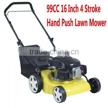 2017 Hot Sale 4-Stroke 99CC Handpush Lawn Mower Grass Cutter 1P60F Rear 8'' Front 6''