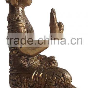 Ethnic Golden Color Finish Brass Resting New Latest Buddha Statue photo-3