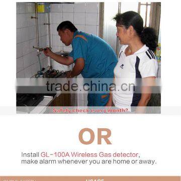 Wireless Gas Leak Detector Home Lpg Gas Detector GL-100A photo-5