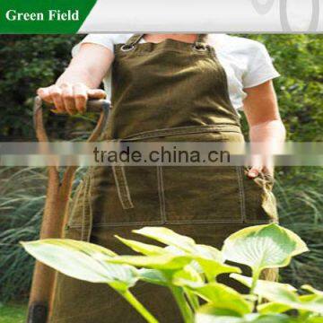 Green Field Garden Apron,Canvas Gardening Aprons