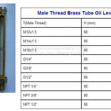 G 1/4 Inch Brass Oil Level Sight Gauges photo-5