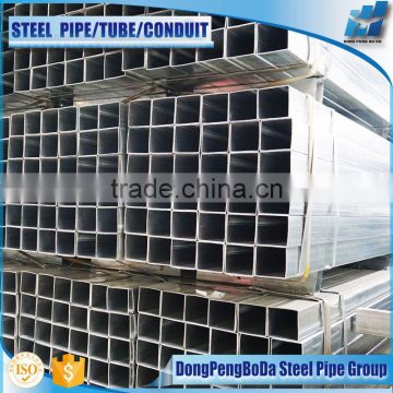 100*100*1.7 pre galvanized square and rectangular pipe