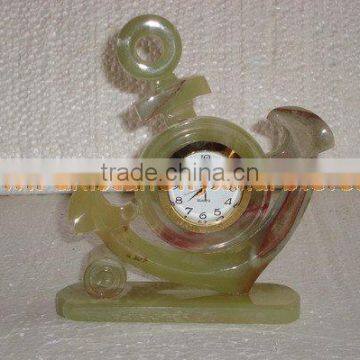 Top Qulaity GOOD QUALITY New Design 2017 CLOCKS ONYX MARBLE HANDICRAFTS photo-3