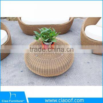 Hot Sale Rattan Furniture Modern Outdoor Patio Round Wicker Sofa (CF043) photo-3