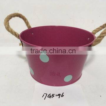 Cheap Custom Gift Packaging Hanging Rectangular Round Wrought Iron Window Box Planter photo-5