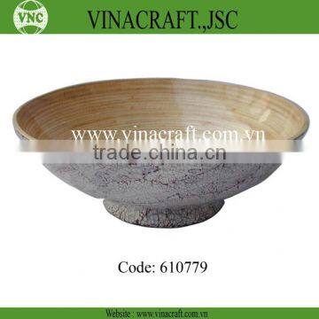 Vietnam bamboo bowl for fruit