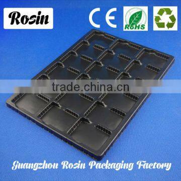 Vacuum forming black PS ESD blister tray