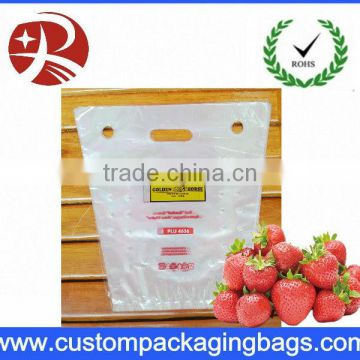 PP Portable the perforation grape packaging bag for supermarket