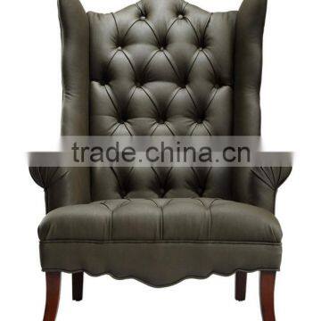 European Style Leather Leisure Sofa Chair