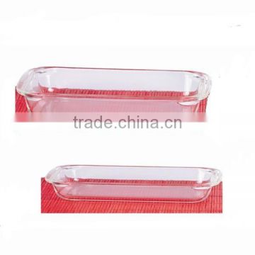 transparent borosilicate glass bakeware