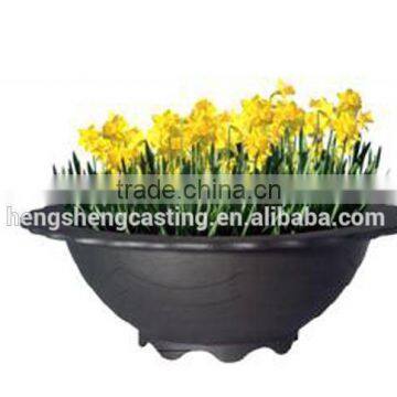 Street Furniture Cast Iron Flower Pot Round Cast Iron Planter photo-3