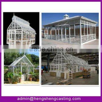 2017 New Design Trade Assurance Galvanized Steel Frame Garden Greenhouse / Glass Victorian Greenhouse for Sale photo-2