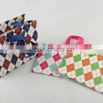 Foldable Gift Bag With Diamond Pattern/ Shopping Bag photo-3