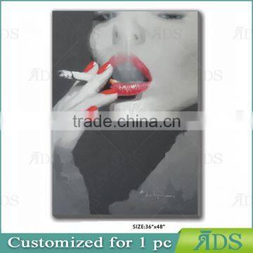 Amazon Hotselling 100% Handmade Wall Art Beautiful Girl Sex Oil Picture Painting photo-3