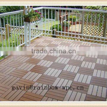 Outdoor Interlocking Floor Tiles WPC,Outdoor Lowes Cheap Wpc Diy Interlocking Composite Deck Tiles photo-3